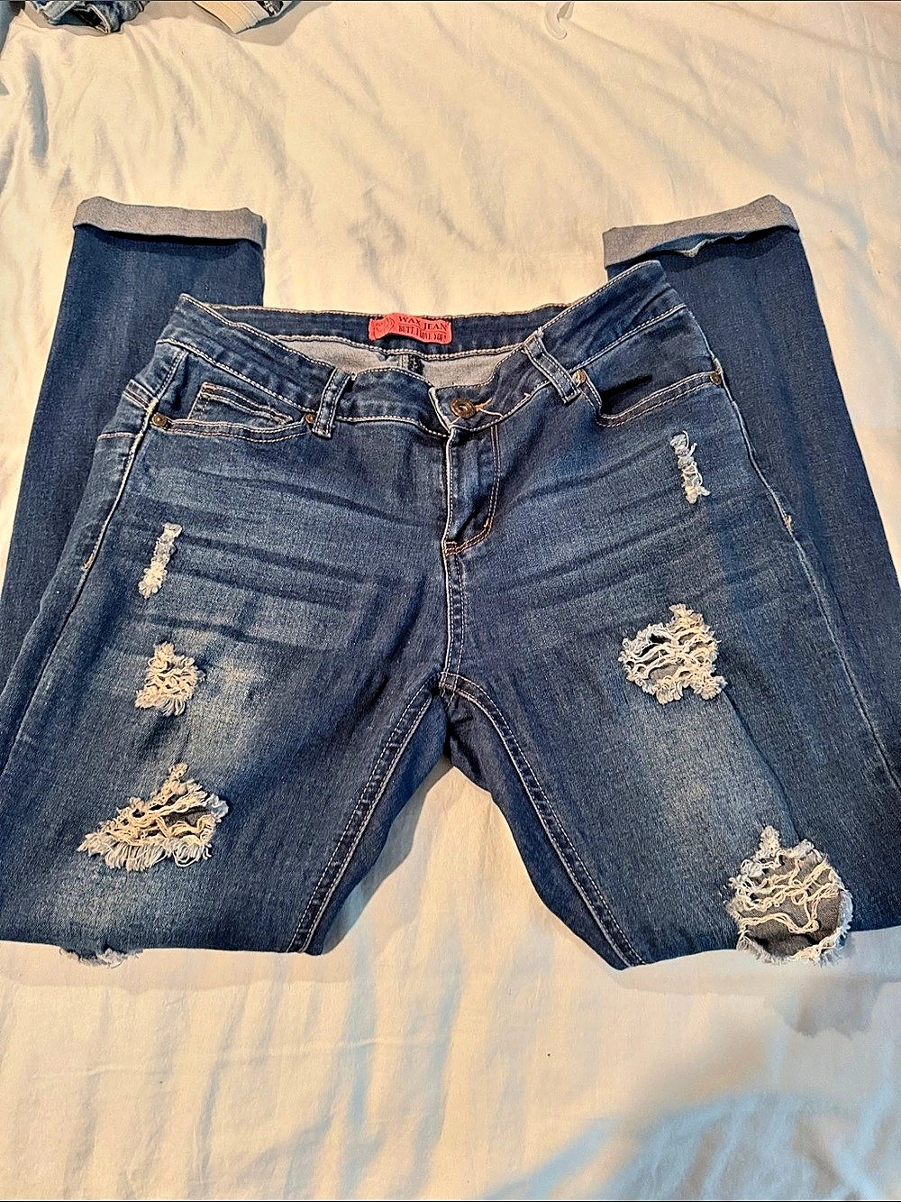 Wax Jean Butt Skinny Jeans. Size 7